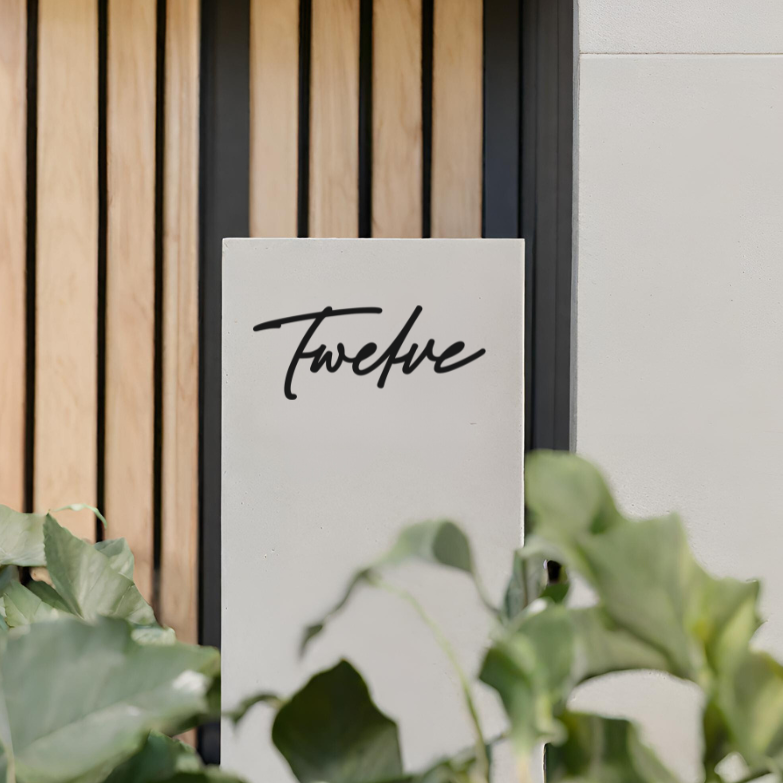 TWELVE - Ready Made House Number Sign
