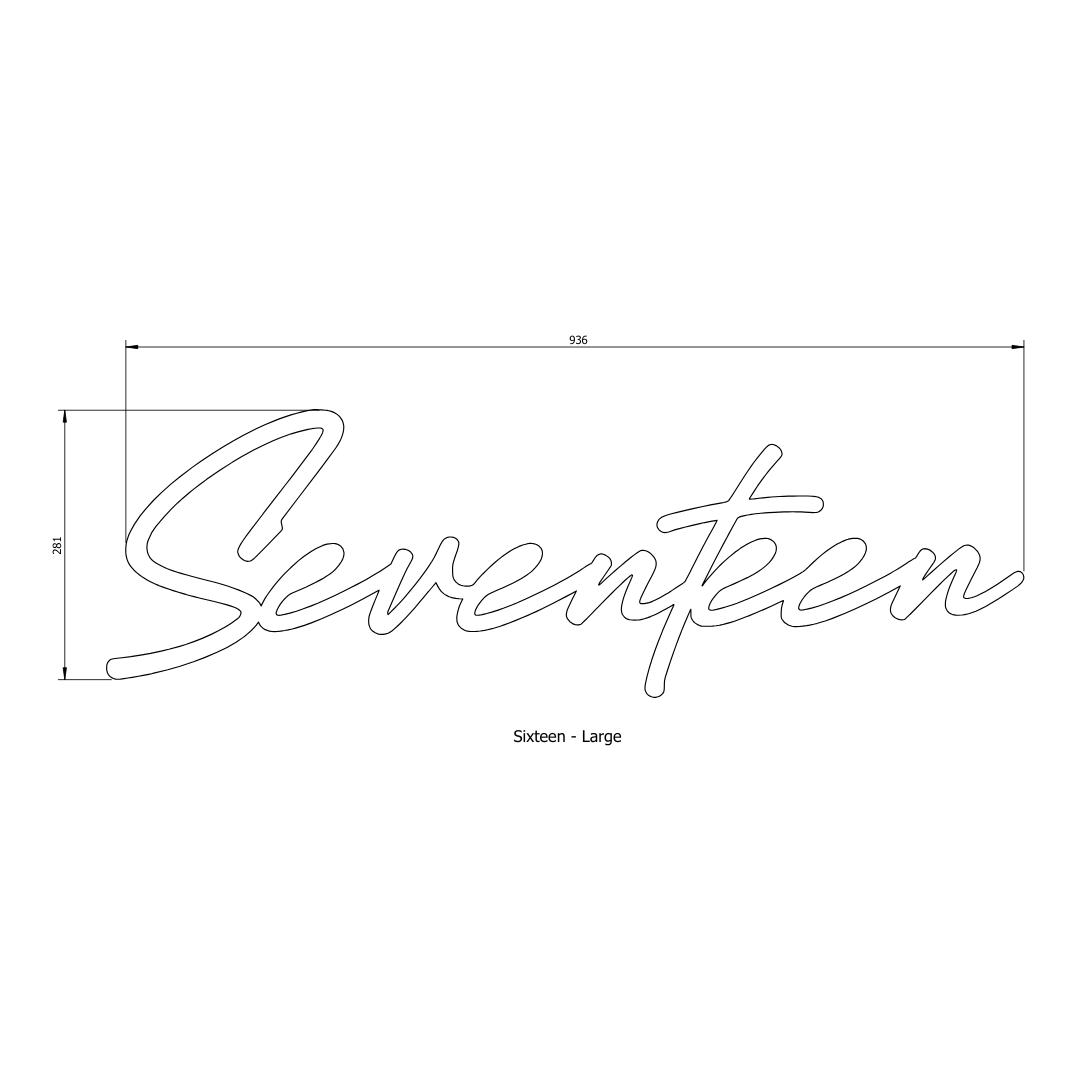 SEVENTEEN - Ready Made House Number Sign